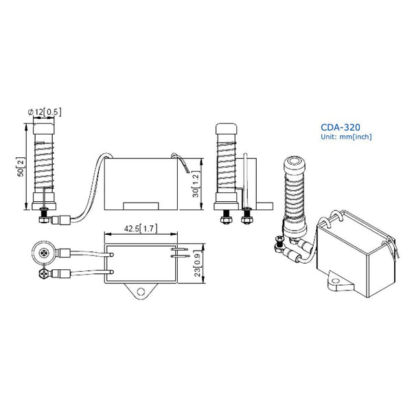AMBOHR CDA-320 AC110V 220V Air Purifier Parts Ozone Generator Ceramic Plate/Air Ozone Generator Module for SPA Water Pirifier and Washing Machine