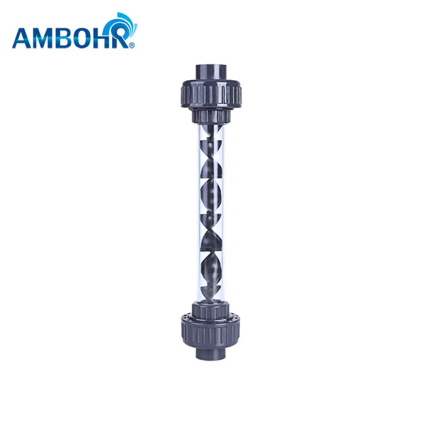 AMBOHR plastic pipe PVC UPVC element ozone static mixer tube Static Mixer for water treatment