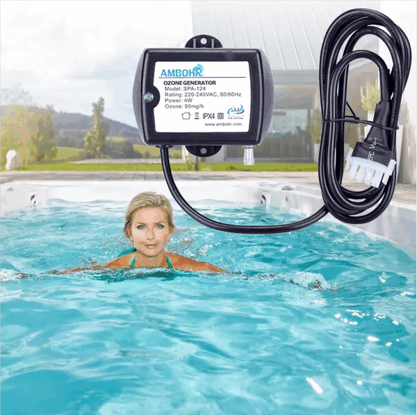 Small Ozone Generator SPA-124 and Venturi for Cold plunge Bathtub and Swimming Pool  ( With Check Valve+PVC hose+Venturi )
